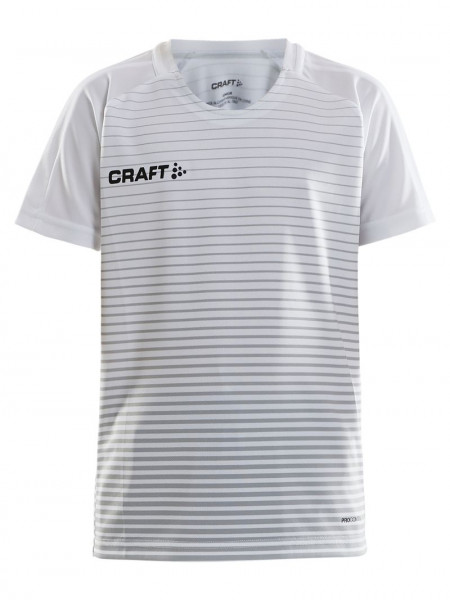 CRAFT Pro Control Stripe Jersey JR White/Silver