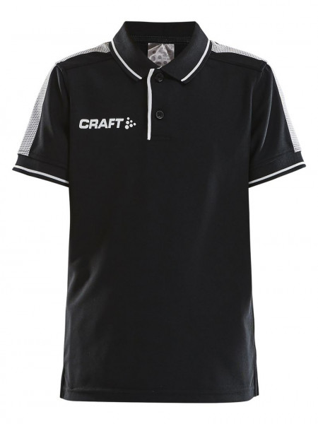 CRAFT Pro Control Poloshirt JR Black/White