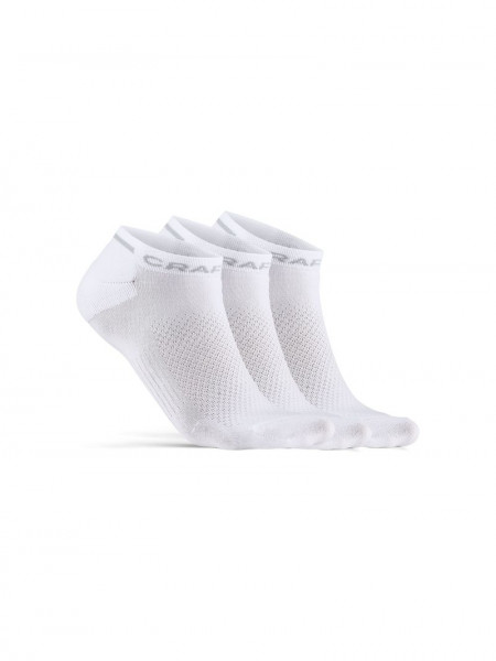 CRAFT CORE Dry Shaftless Sock 3-Pack WHITE