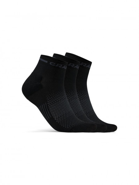 CRAFT CORE Dry Mid Sock 3-Pack BLACK