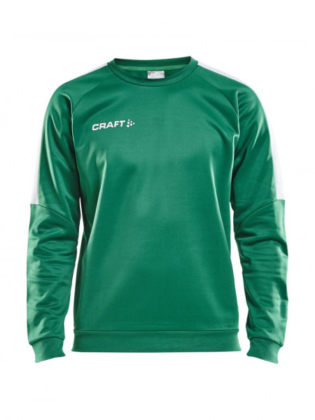 CRAFT Progress R-Neck Sweater M Team Green/White