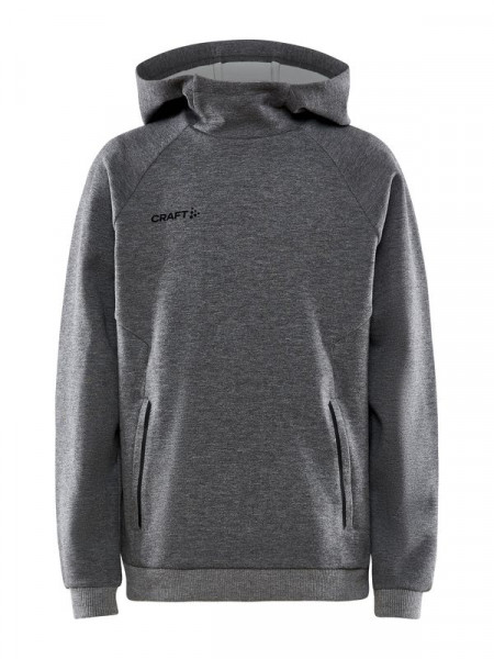 CRAFT Core Soul Hood Sweatshirt JR Dk Grey Melange