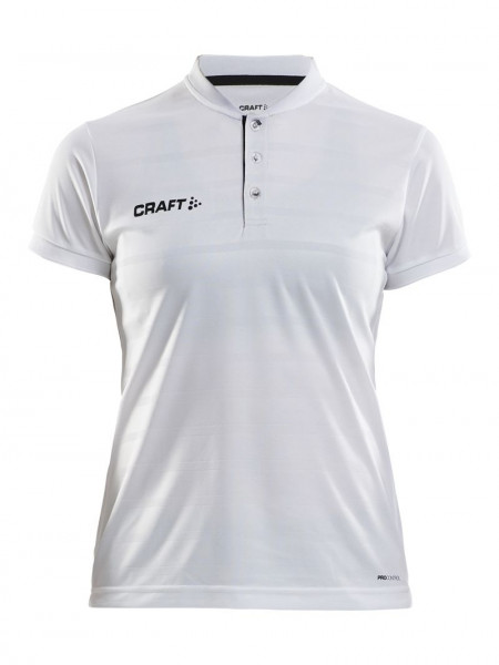 CRAFT Pro Control Button Jersey W White/Black