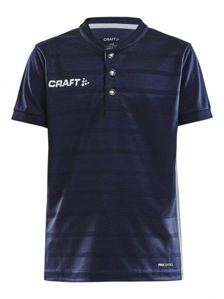 CRAFT Pro Control Button Jersey JR Navy/White
